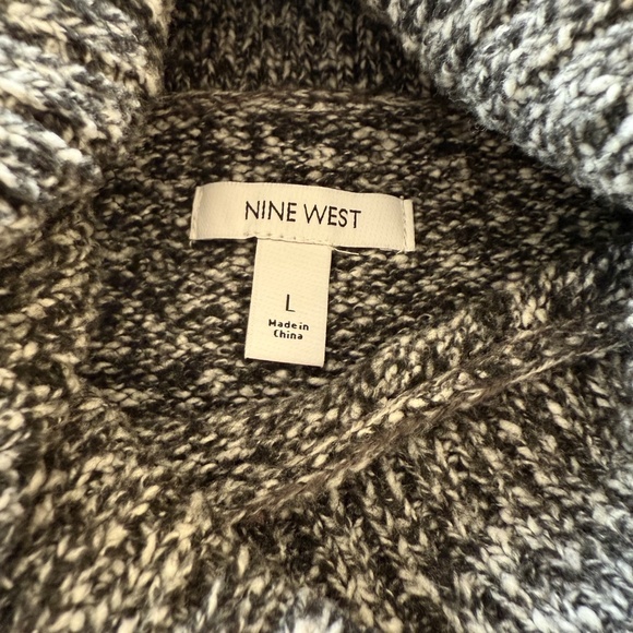 Nine West Marbled Knit Chunky Turtleneck Sweater- Size L NWOT - Picture 5 of 5
